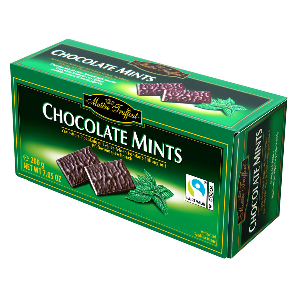 Шоколад (цукерки) Mints (м'ята) Maitre Truffout Австрія 200г