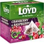 Чай із журавлиною та малиною Loyd Cranberry&Raspberry 20 пірамідок Польща