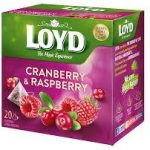 Чай із журавлиною та малиною Loyd Cranberry&Raspberry 20 пірамідок Польща