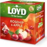 Чай з шипшиною і яблуком Loyd Rosehip& Apple 20 пірамідок (40г) Польща