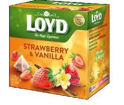 Чай з полуницею та ваніллю Loyd Strawberry-Vanilla 20 пірамідок (40г) Польща