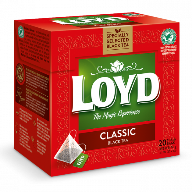 Чай чорний Класик Loyd Classic 20 пірамідок (40 г) Польща