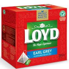 Чай чорний з бергамотом Loyd Earl Grey 20 пірамідок (40 г) Польща