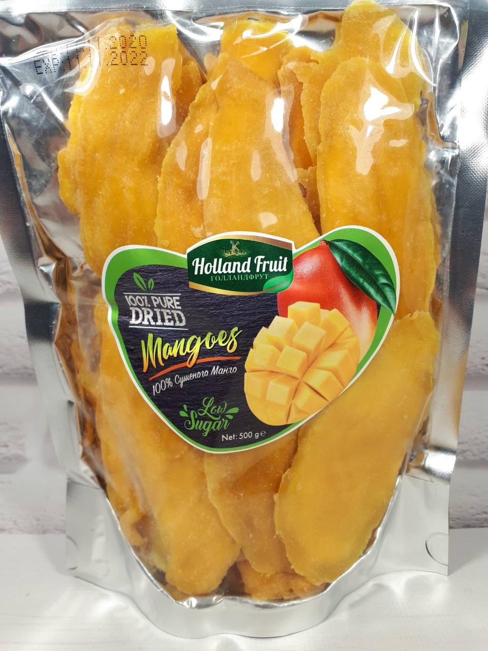 Манго вяленое, натуральное без сахара 500г Amanti