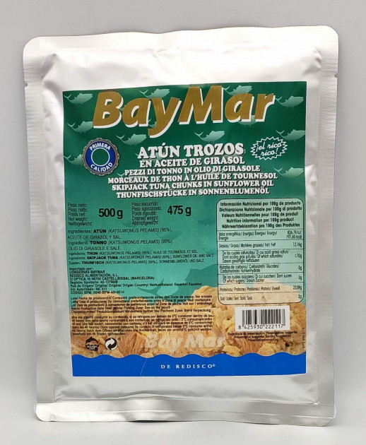 Тунець шматочками в соняшниковій олії BAY MAR Atlantico 1 кг Іспанія