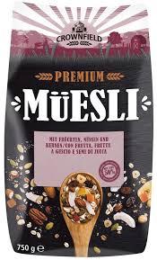 Кранчі (хрусткі мюслі) Crunchy Crownfield з малиною 350 г