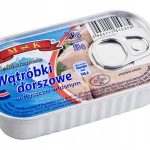 Печінка тріски у власному соусі Evrafish wątróbki rybne w sosie własnym 115г
