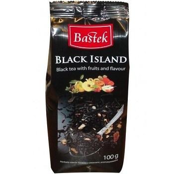 Чай чорний листовий з фруктами Bastek Island black (Чорний острів) з фруктами Польща 100г
