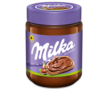 Шоколадна паста (крем) з лісовим горіхом Milka 350г Швейцарія