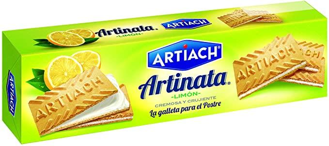 Вафельне печиво хрустке з лимонним кремом Artinata 210 г Іспанія