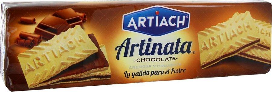 Вафельне печиво хрустке із шоколадним кремом Artinata 210 г Іспанія