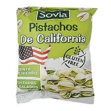 Фісташки із сіллю Преміум БЕЗ ГЛЮТЕНА Sovia Pistachos De California 250 г Іспанія