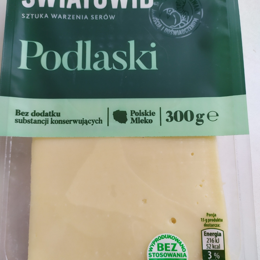 Сир у пластинках Podlaski Swiatowid без консервантів 300 г Польща