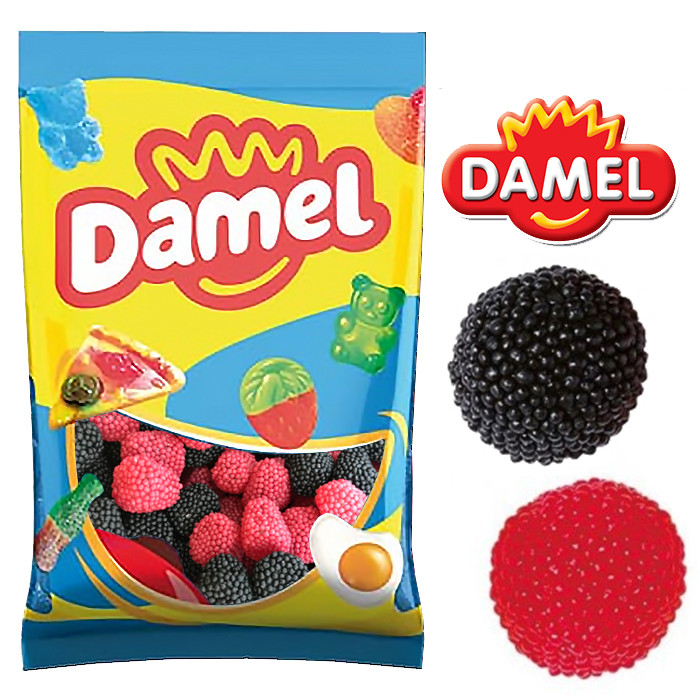 Желейні цукерки без глютену Малинки Damel Moras Blackberry 1 кг Іспанія