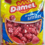 Желейні цукерки без глютену Поцілунки з полуниці Damel Strawberry Twist Kisses 1 кг Іспанія