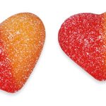 Желейні цукерки без глютену Персикове серце Damel Strawberry Peach Heart 1 кг Іспанія