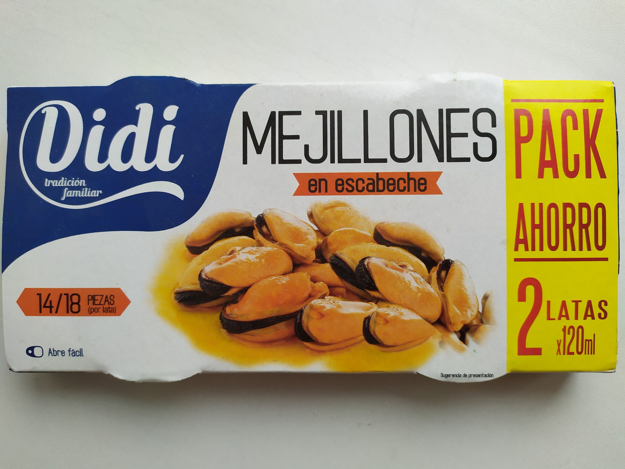 Мідії в маринаді Mejillones Didi (2х120г) 240г Іспанія