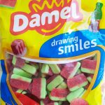 Желейні цукерки без глютену Кавунові часточки Damel Watermelon Slices 1 кг Іспанія