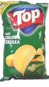 Чіпси зі смаком зеленої цибулі TOP Smak Zielona Cebulka 170г Польща