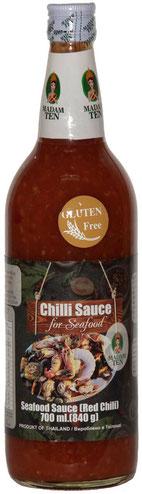 Соус чилі без глютену для морепродуктів Madam Ten for seafoods 700 мл Таїланд