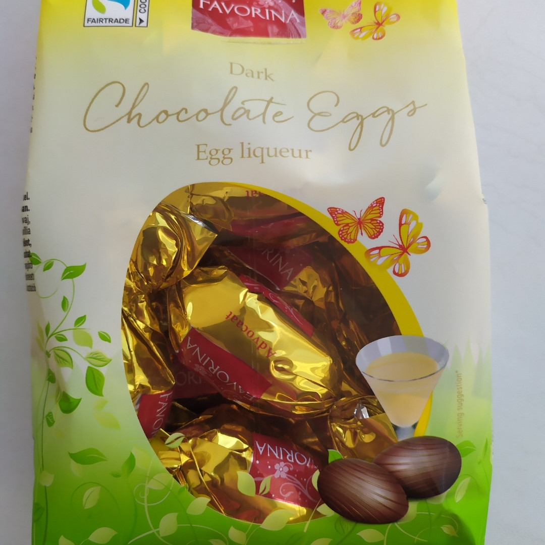 Шоколадні яйця (конфети) з яєчним лікером "Адвокат" Favorina Egg Liqueur 150 г Німеччина