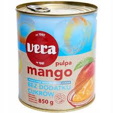 М'якоть манго без додавання цукру Vera Mango pulpa Alphonso 850г