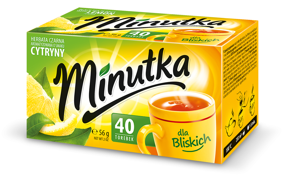 Чай зелений із лимонним смаком Minutka 40 пакет 56 г