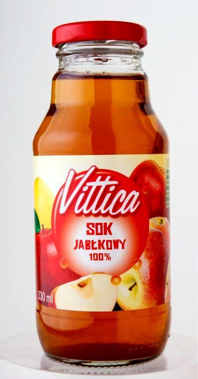 Сік яблучний 100% Vittica Sok Jablkowy Польща 330 мл