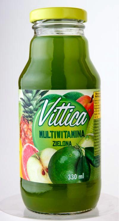 Нектар Мультивітаміну зелений Vittica Nektar Multiwitamina Польща 330 мл