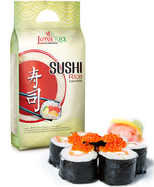 Рис для суші Lotus Rice - Sushi Rice 1кг В'єтнам