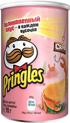 Чипси з крабом Pringles Crab 70 г