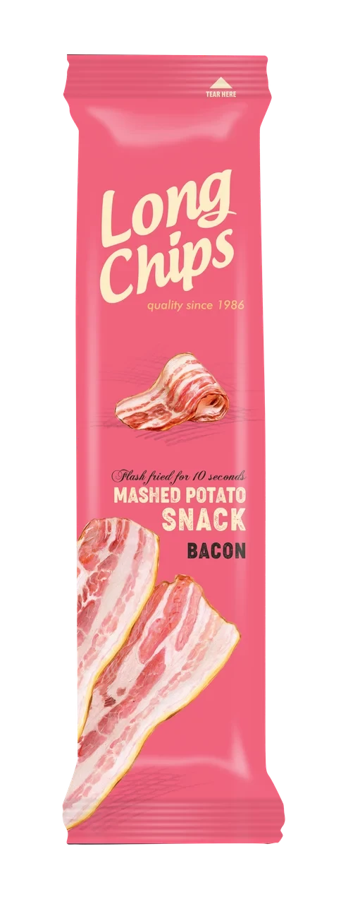 Чипси з беконом Long Chips 75 г Латвія