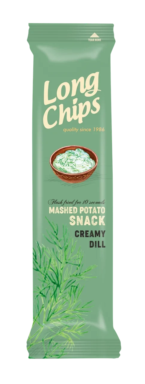 Чіпси сметана кріп Long Chips 75г Латвія