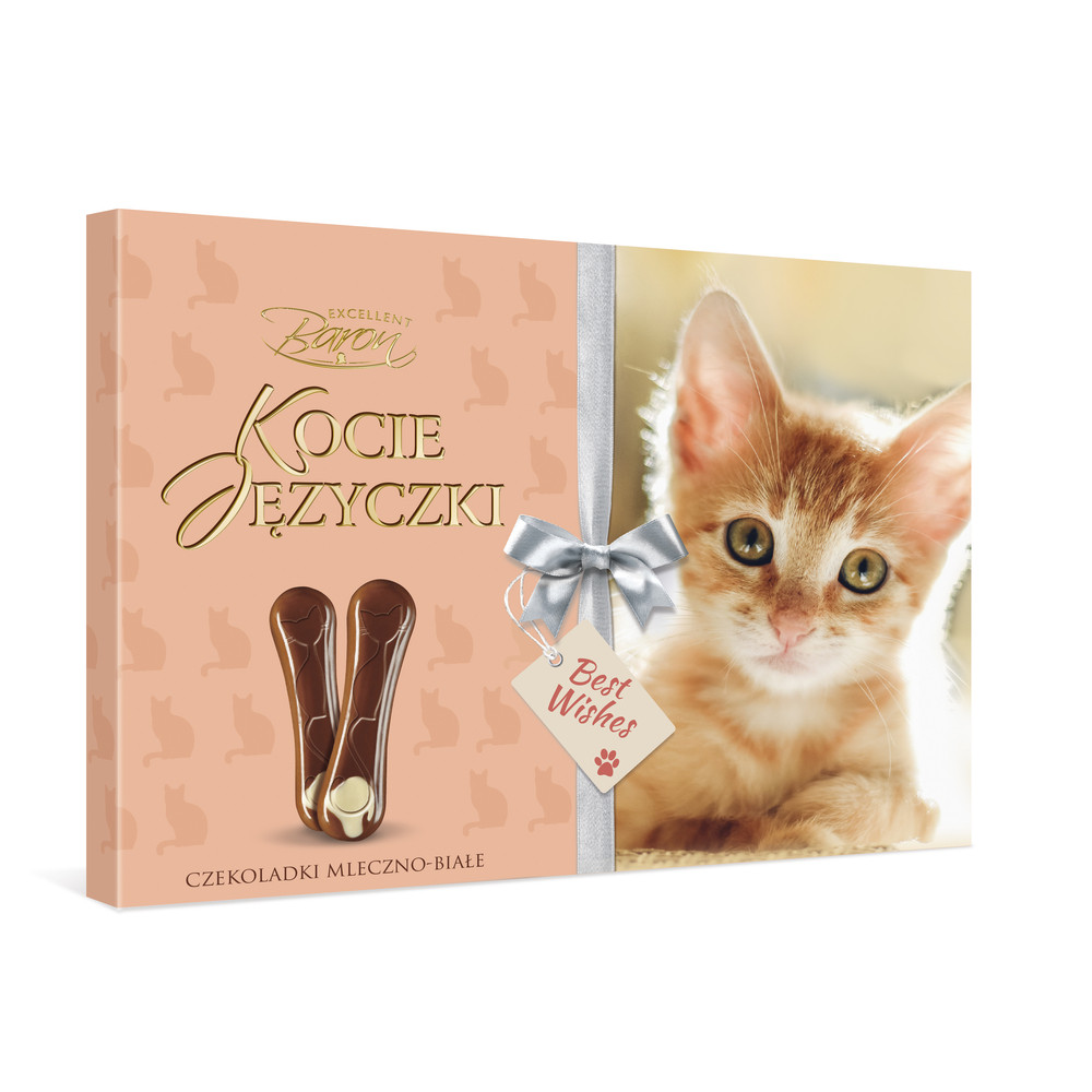 Шоколад молочний Котячі Лапки Baron Kocie Jezyczki 100 г Польща