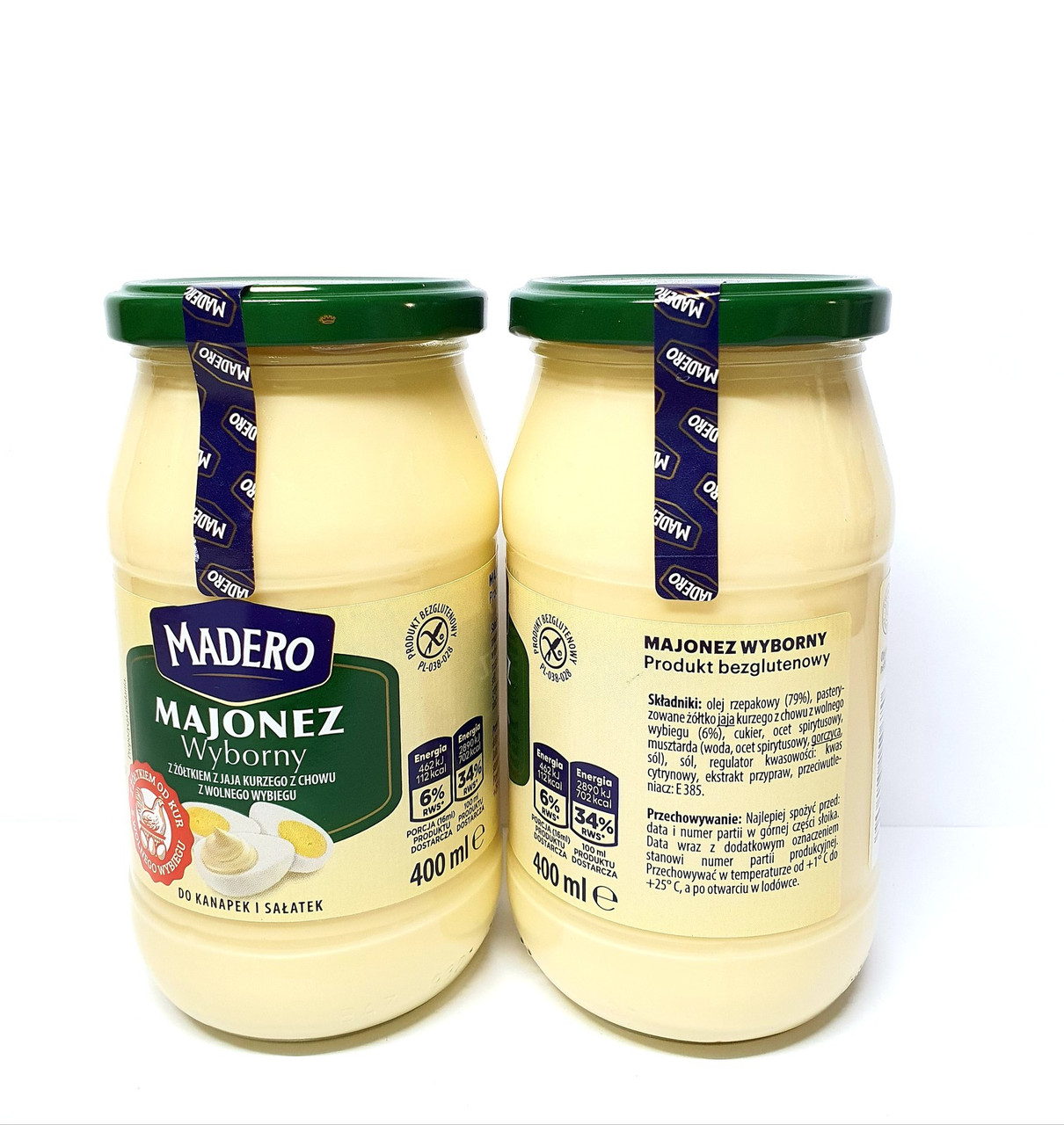 Майонез БЕЗ ГЛЮТЕНА Madero Wyborny 400г Польша