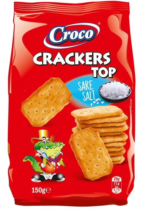 Крекер солоний Croco Crackers TOP 150 г Румунія