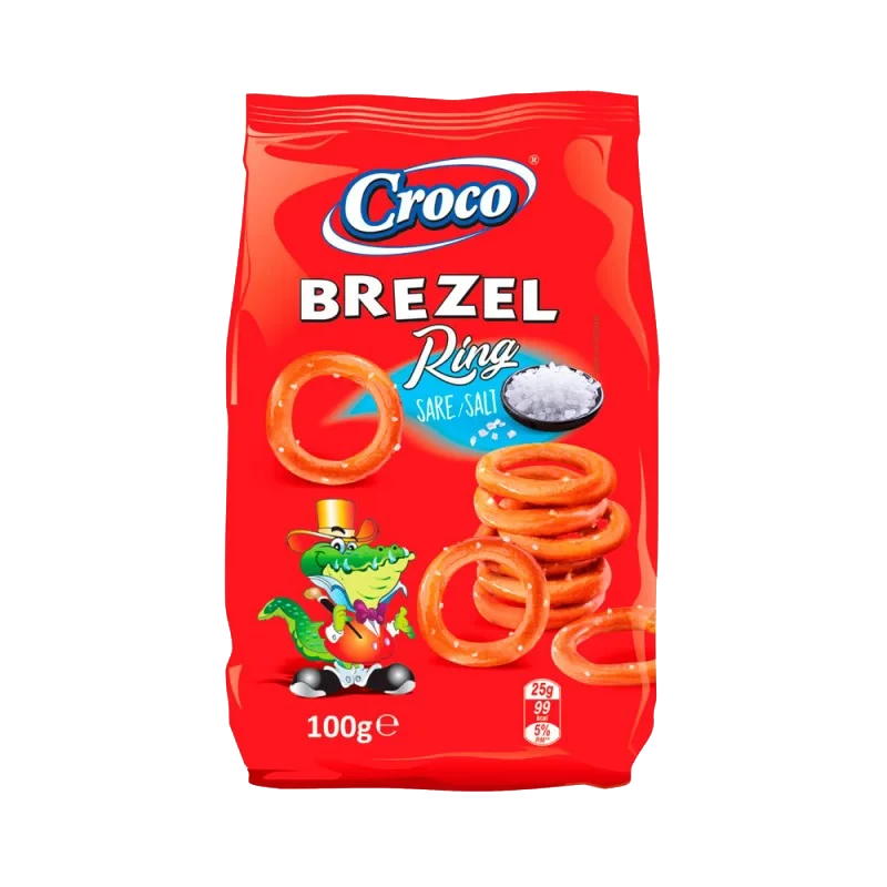 Кренделі солоні Croco Brezel 100 г Румунія