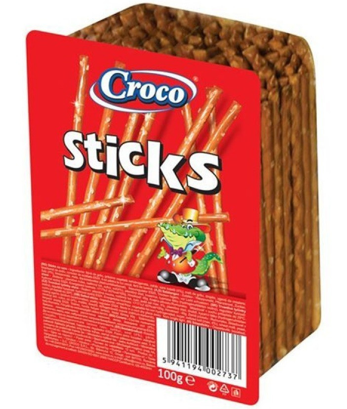 Соломка солона Croco Sticks 100 г Румунія