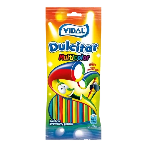 Желейні цукерки Райдужні олівці ТМ VIDAL Rainbow Pencils 100г Іспанія