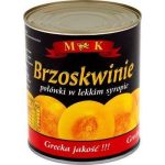 Персик половинками в легкому сиропі M&K Brzoskwinie 820 г Польща