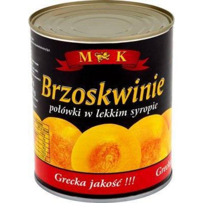 Персик половинками в легкому сиропі M&K Brzoskwinie 820 г Польща