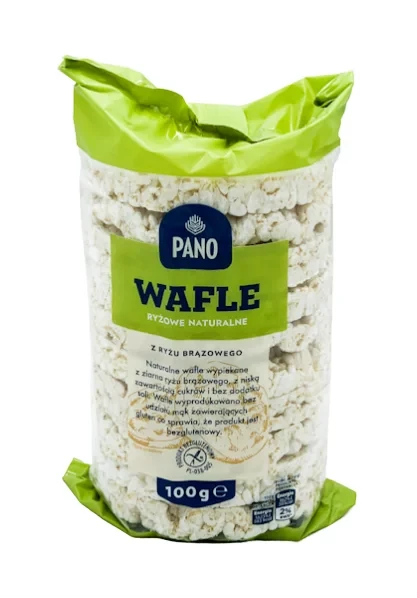 Рисові хлібці без глютену Pano Wafle ryzowe naturalne 100 г