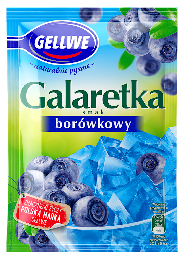 Желе (Galaretka) зі смаком чорниці Gellwe Польща 72г