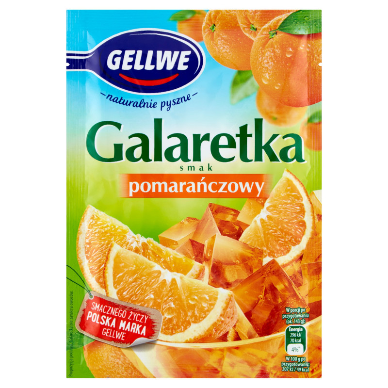 Желе (Galaretka) зі смаком апельсина Gellwe Польща 75г