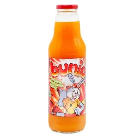 Сік Морква, Полуниця, Яблуко Bunio Marchew, Truskawka, Jablko 750 мл Польща