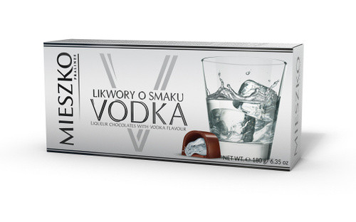 Цукерки шоколадні з лікером Mieszko Vodka Праліне 180 г