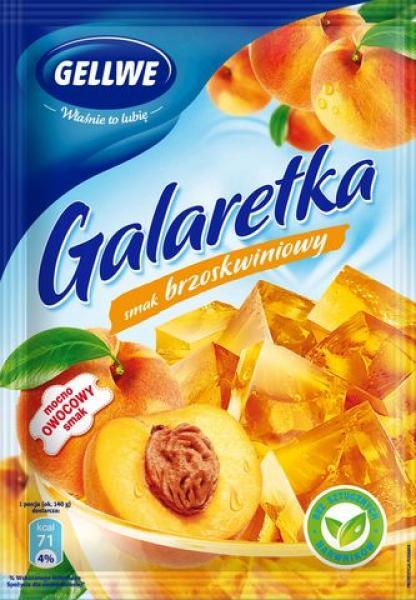 Желе (Galaretka) зі смаком персика Gellwe Польща 72г