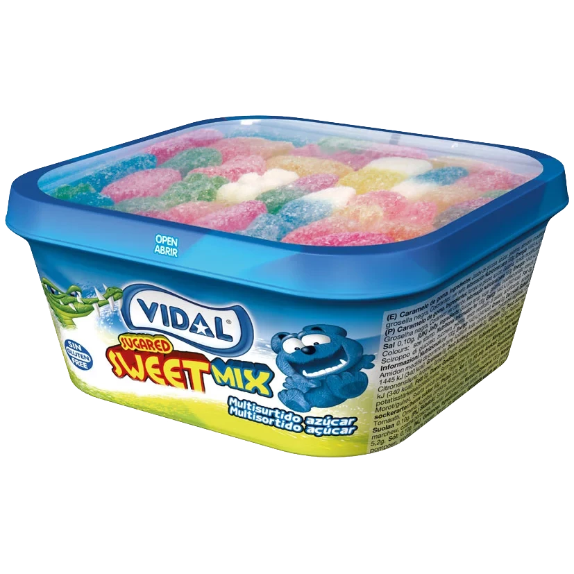 Желейні жувальні цукерки БЕЗ ГЛЮТЕНУ Солодкий Мікс Sugared sweet MIX 200г ТМ VIDAL