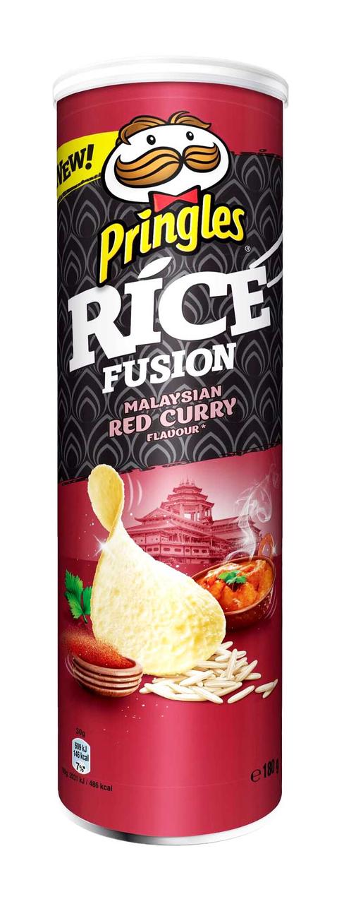 Чипси рисові Pringles Rice Fusion Malaysian Red Curry, 160 г