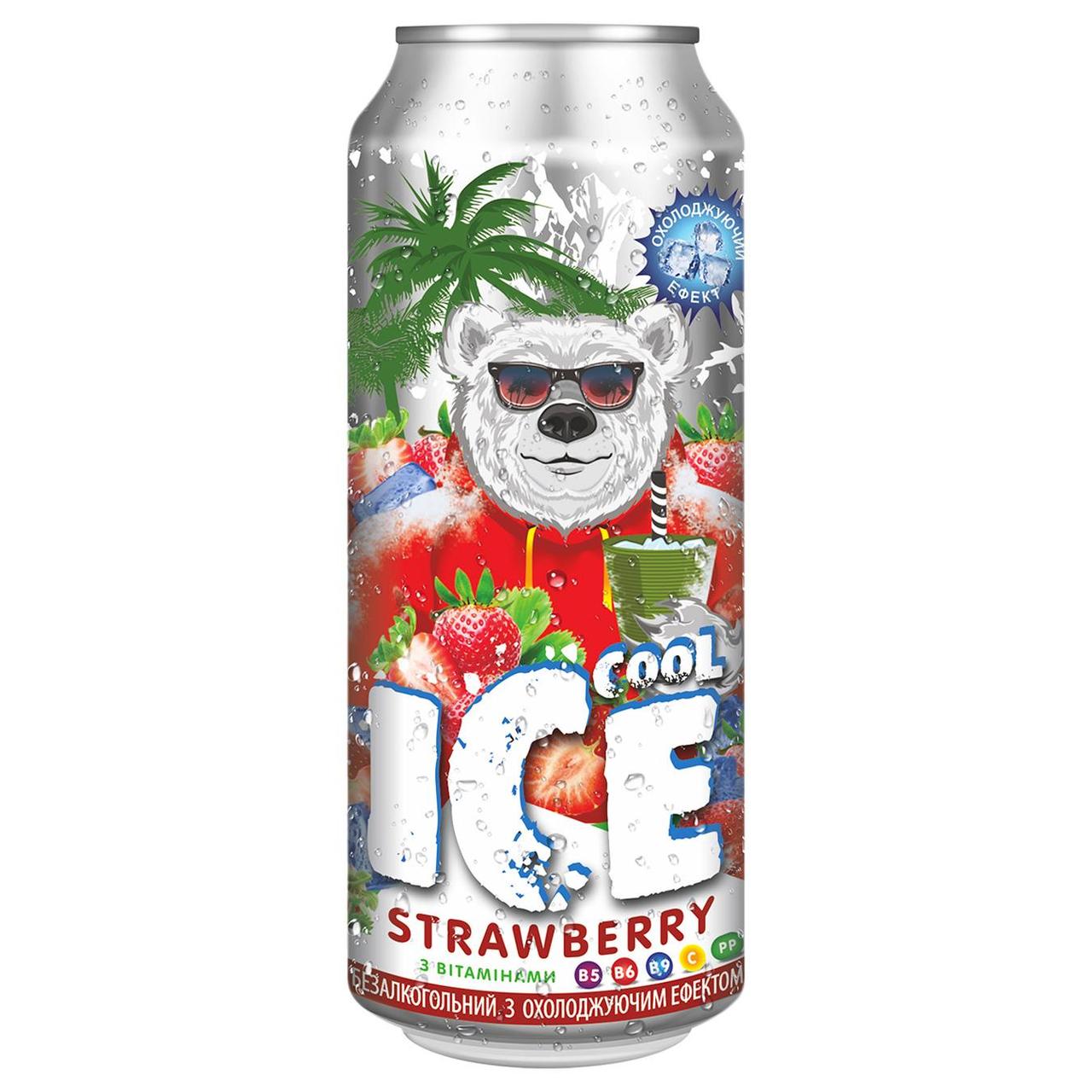 Напій газований Полуниця Ice Cool 0.5 л